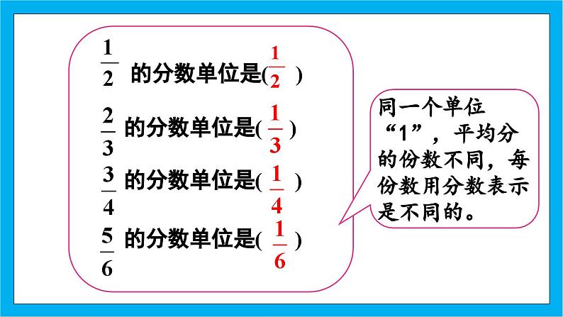 【核心素养】人教版小学数学五年级下册 4.2  分数的产生和意义2    课件第7页