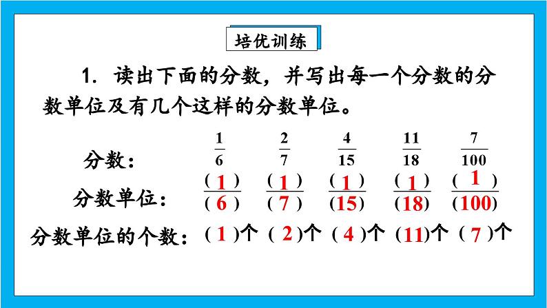 【核心素养】人教版小学数学五年级下册 4.2  分数的产生和意义2    课件第8页