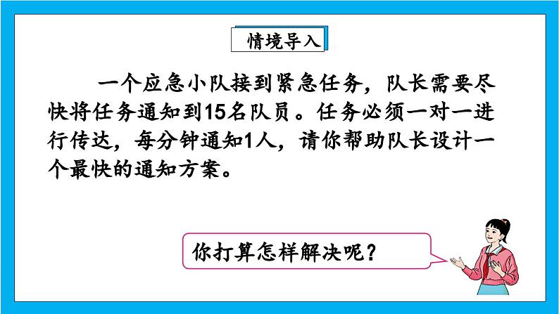 【核心素养】人教版小学数学五年级下册 6.8  怎样通知最快   课件第3页