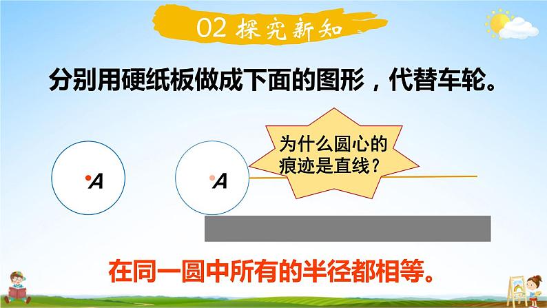 北师大版六年级数学上册《一 圆 第2课时 圆的认识（一）（2）》课堂教学课件PPT公开课第3页