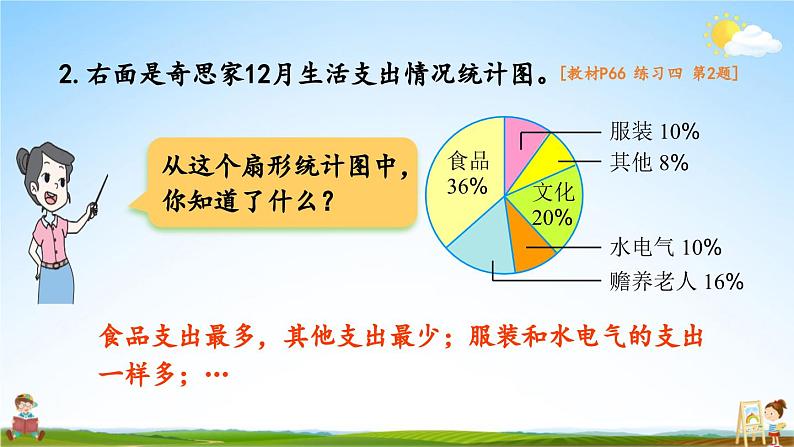 北师大版数学六年级上册《五 数据处理 练习四》课堂教学课件PPT公开课第8页