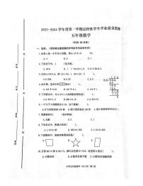 山东省青岛市平度市2023-2024学年五年级上学期期中考试数学试题