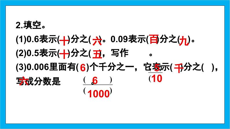 【核心素养】人教版小学数学五年级下册 4.17  分数与小数的互化   课件  教案（含教学反思）导学案04