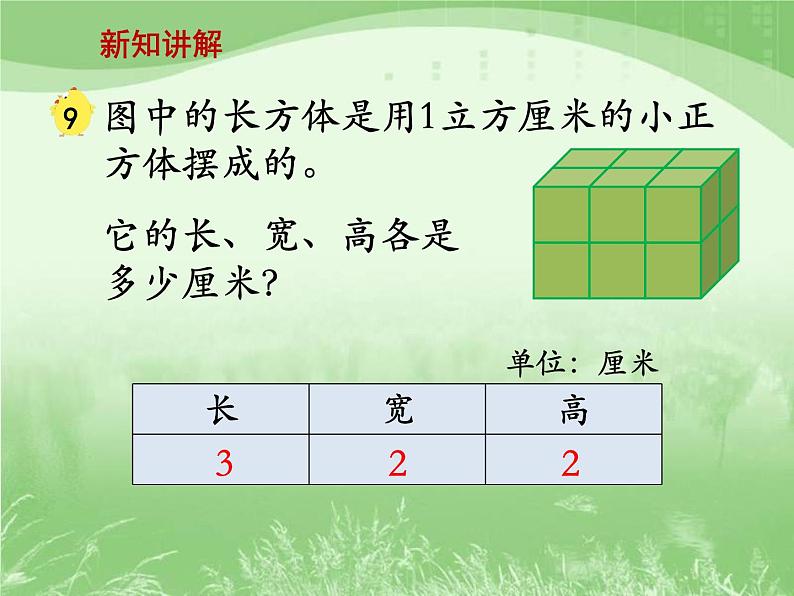 苏教版数学六年级上册第一单元、长方体和正方体 《长方体和正方体的体积（一）》教学课件第3页