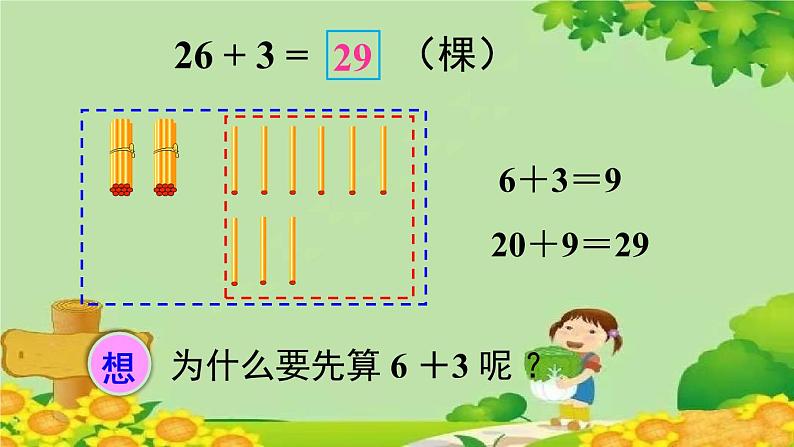 青岛版（六三制）数学一年级下册 五 绿色行动——100以内的加减法（一）-信息窗1 两位数加一位数（不进位）、两位数加整十数课件05