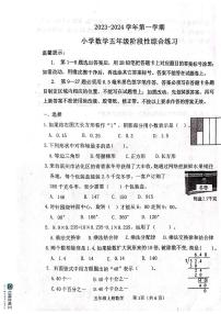 山东省滨州市惠民县2023-2024学年五年级上学期期中数学试题