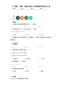 小学沪教版 (五四制)线段、射线、直线当堂检测题