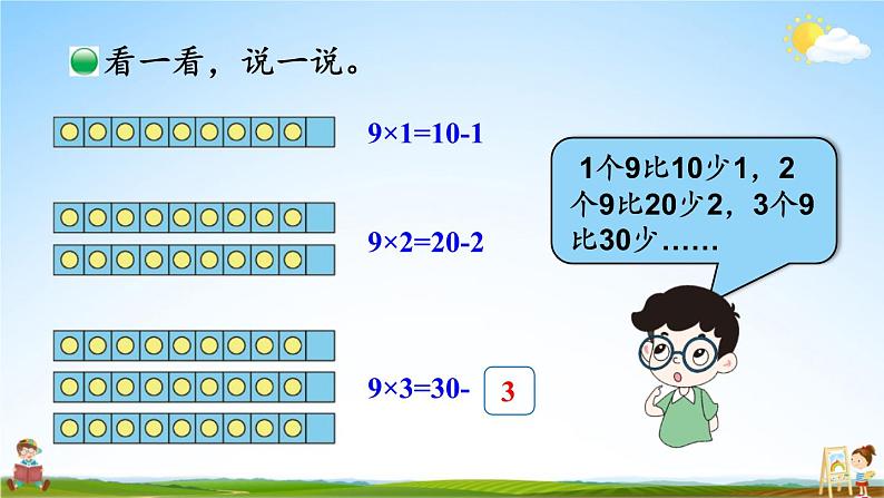 北师大版数学二年级上册《八 6~9的乘法口诀 第3课时 买球》课堂教学课件PPT公开课06