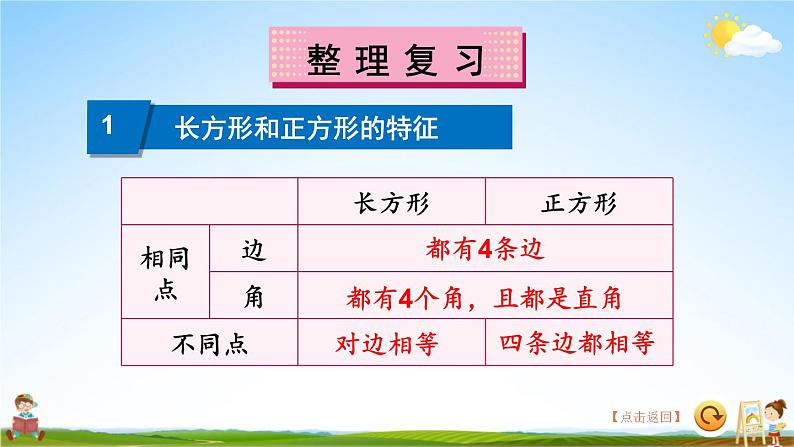 苏教版三年级数学上册《八 期末复习 长方形和正方形 平移、旋转和轴对称》课堂教学课件PPT公开课第5页