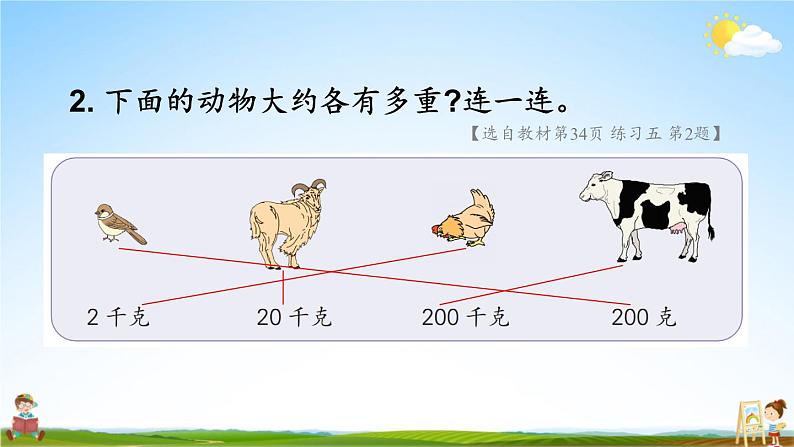 苏教版三年级数学上册《二 千克和克 练习五》课堂教学课件PPT公开课第3页