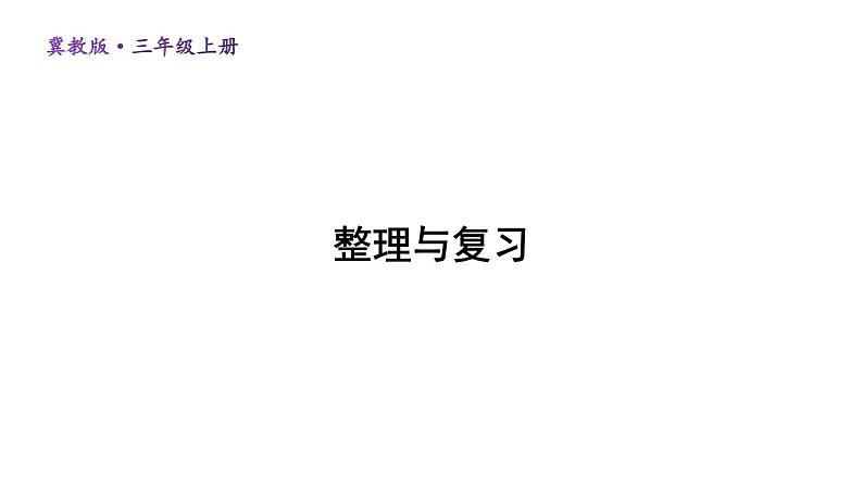 冀教版数学三年级上册 一 生活中的大数-整理与复习课件第1页