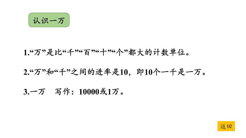 冀教版数学三年级上册 一 生活中的大数-整理与复习课件第6页