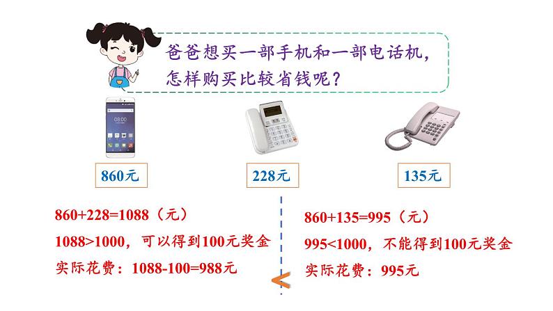 冀教版数学三年级上册 一 生活中的大数-学会购物课件06