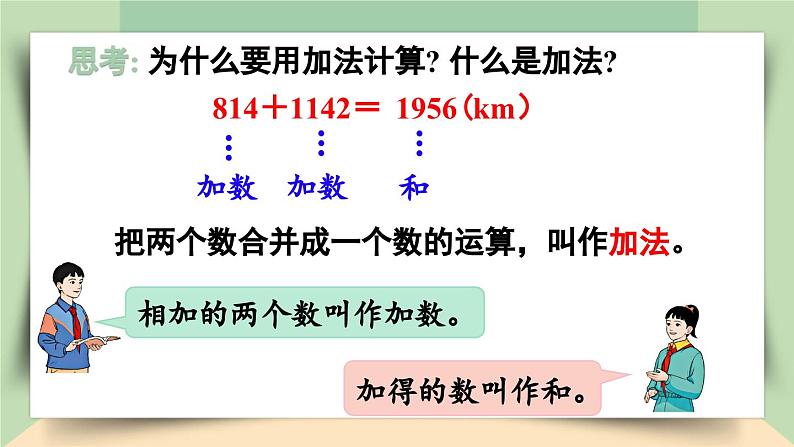 【核心素养】人教版小学数学四年级下册1.1加、减法的意义和各部分名称   课件+教案+导学案(含教学反思)08