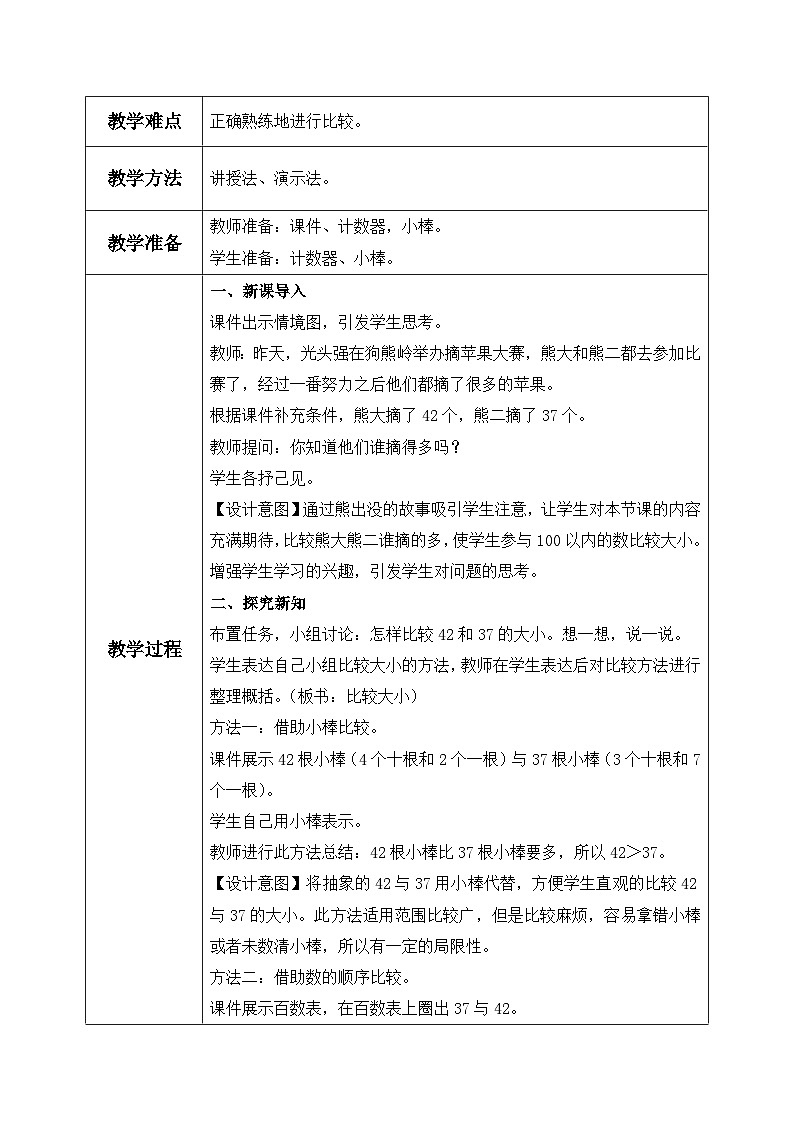 【核心素养】人教版小学数学一年级下册 第5课时 比较大小 课件+ 教案（含教学反思）02