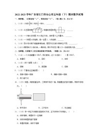 2022-2023学年广东省江门市台山市五年级（下）期末数学试卷