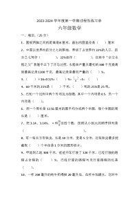 河北省张家口市宣化区2023-2024学年六年级上学期11月期中数学试题