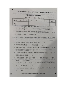 河北省石家庄市新乐市2023-2024学年六年级上学期11月期中数学试题