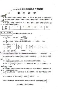 河南省南阳市淅川县2023-2024学年六年级上学期11月期中数学试题