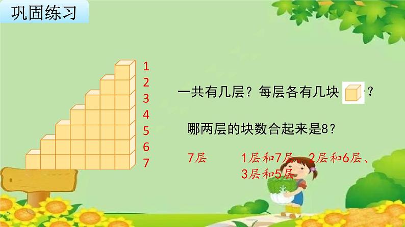 苏教版数学一年级上册 第七单元第三课时 8、9的分与合课件08