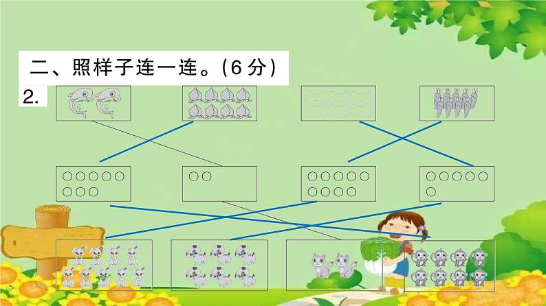 苏教版数学一年级上册 第一~四单元 素养形成综合练习 课件03