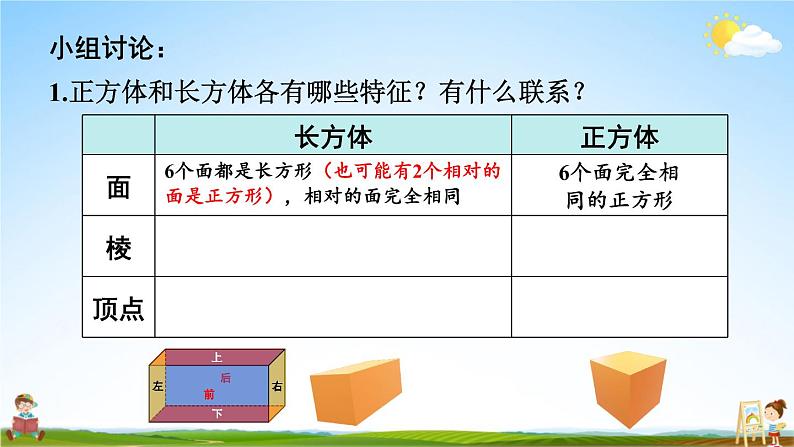 苏教版六年级数学上册《一 长方体和正方体 整理与练习》课堂教学课件PPT公开课第3页