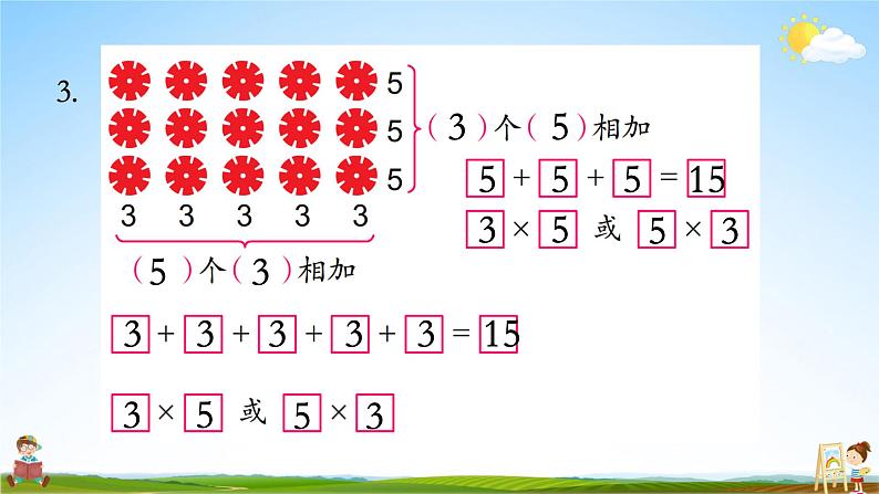 苏教版二年级数学上册《三 表内乘法（一）练习四》课堂教学课件PPT公开课第4页