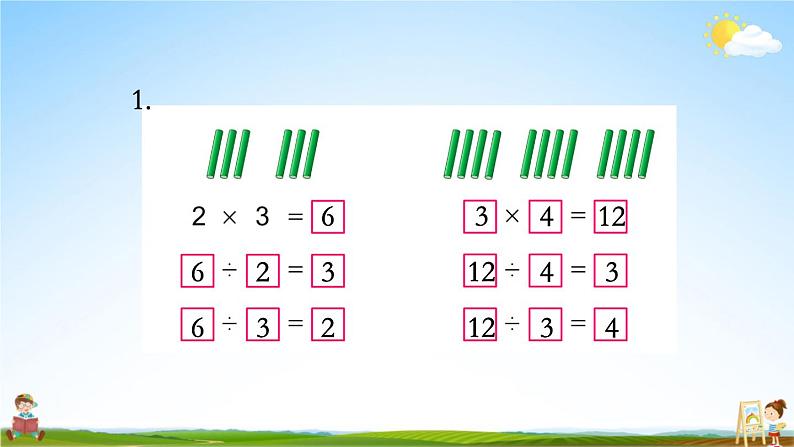 苏教版二年级数学上册《四 表内除法（一）复习》课堂教学课件PPT公开课第2页