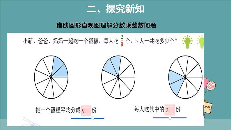 分数乘整数   课件 共2课时 人教版数学六年级上册第6页