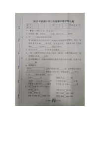 河南省南阳市南召县2023-2024学年三年级上学期11月期中数学试题