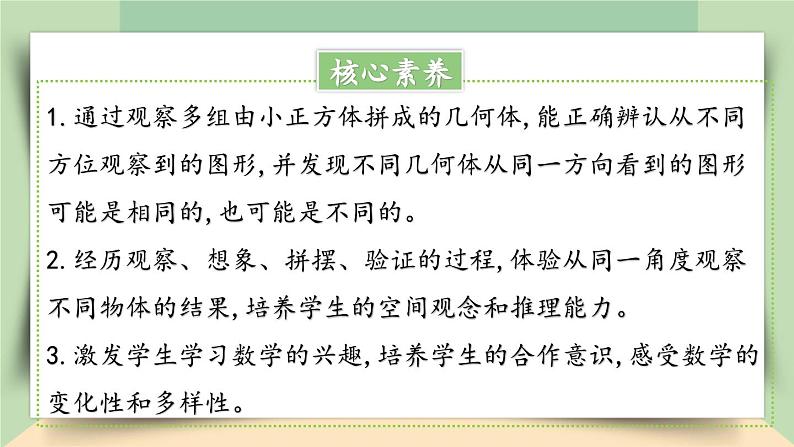 【核心素养】人教版小学数学四年级下册2.2   观察物体（二）    课件+教案+导学案(含教学反思)02