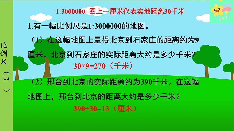 冀教版数学六年级上册 第6单元 比例尺-第4课时 比例尺（3）课件07