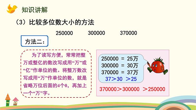 苏教版四年级数学下册课件 2.5  数的大小比较和改写第6页