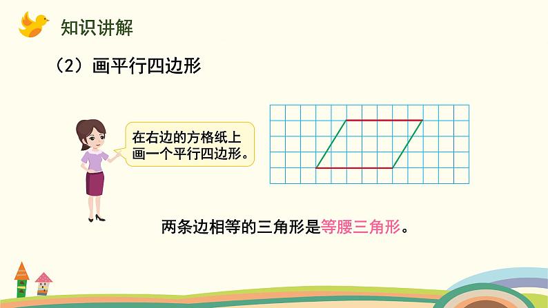 苏教版四年级数学下册课件 7.6 认识平行四边形04