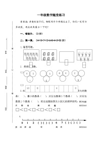 江苏省盐城市盐都区神州路小学教育集团2023-2024学年一年级上学期11月期中数学试题