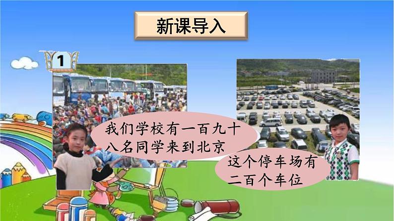 青岛版（六三制）数学二年级下册 二 游览北京——万以内数的认识 1 千以内数的认识课件02