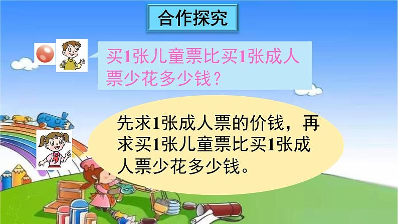 青岛版（六三制）数学二年级下册 八 休闲假日——解决问题 2 分步解决两步计算的除加、除减问题课件04