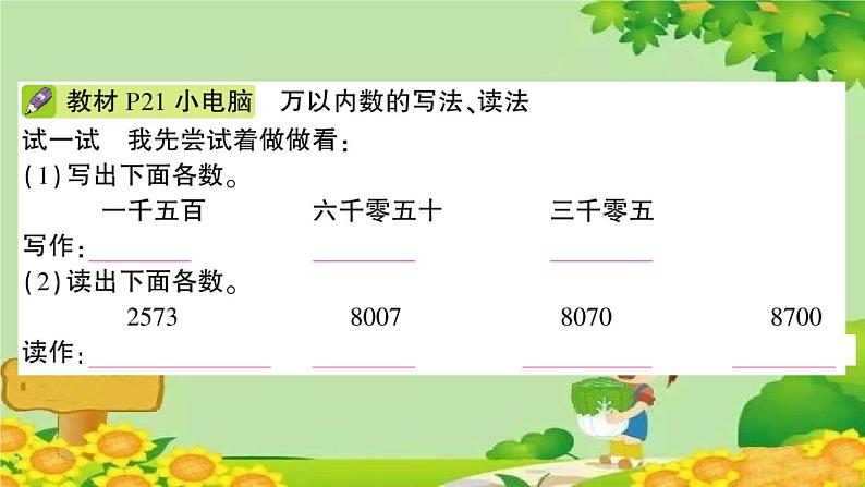 青岛版（六三制）数学二年级下册 二 游览北京——万以内数的认识学案课件04