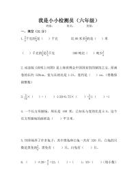 河南省安阳市北关区建业城学校2023-2024学年六年级上学期期中数学试卷