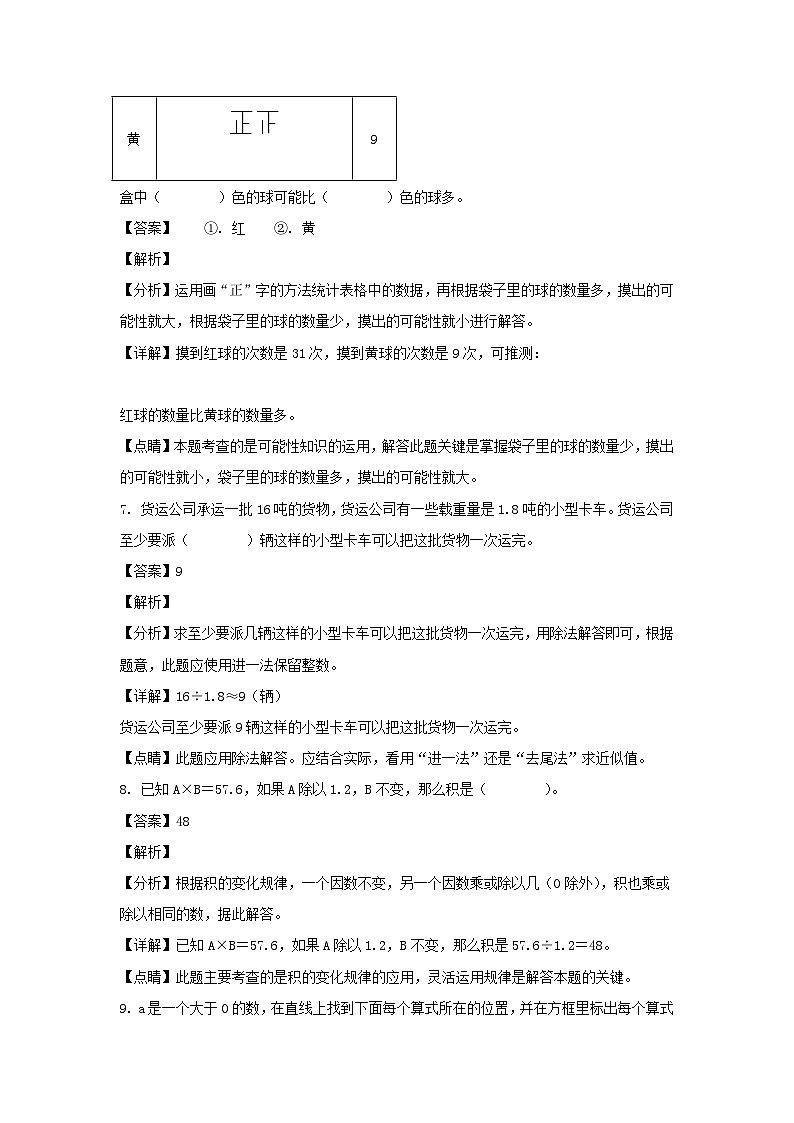 2021-2022学年北京东城区五年级上册数学期末试卷及答案第3页