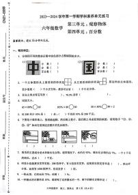 广东省深圳市2023-2024学年六年级上学期学科素养数学试题