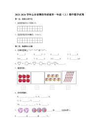 2023-2024学年山东省潍坊市诸城市一年级（上）期中数学试卷