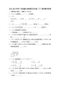 广东省湛江市麻章区2022-2023学年五年级下学期期末数学试卷