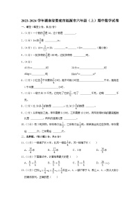 湖南省娄底市涟源市2023-2024学年六年级上学期期中数学试卷