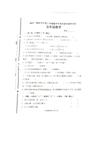 山东省临沂市罗庄区2023-2024学年五年级上学期11月期中数学试题