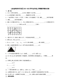 山东省菏泽市开发区2021-2022学年五年级上学期数学期末试卷