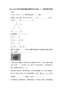 河南省南阳市镇平县2023-2024学年六年级上学期期中数学试卷