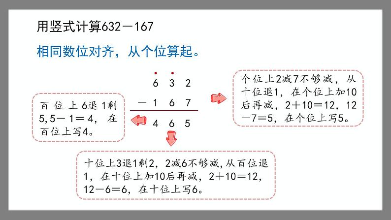 4.4.2《三位数减法的竖式计算》（课件）-二年级下册数学沪教版06