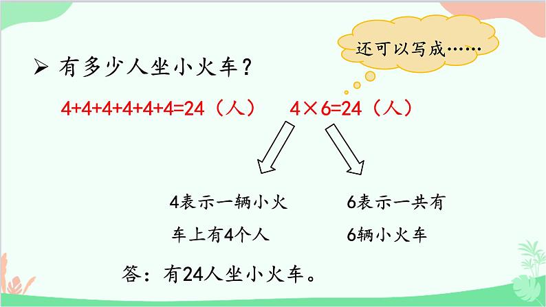 北师大版数学二年级上册 三  数一数与乘法-第2课时  儿童乐园课件06