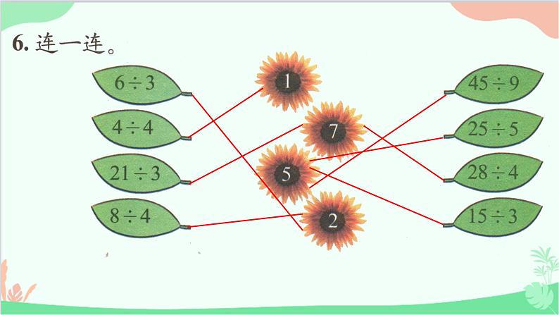 北师大版数学二年级上册 七  分一分与除法-练习六课件07